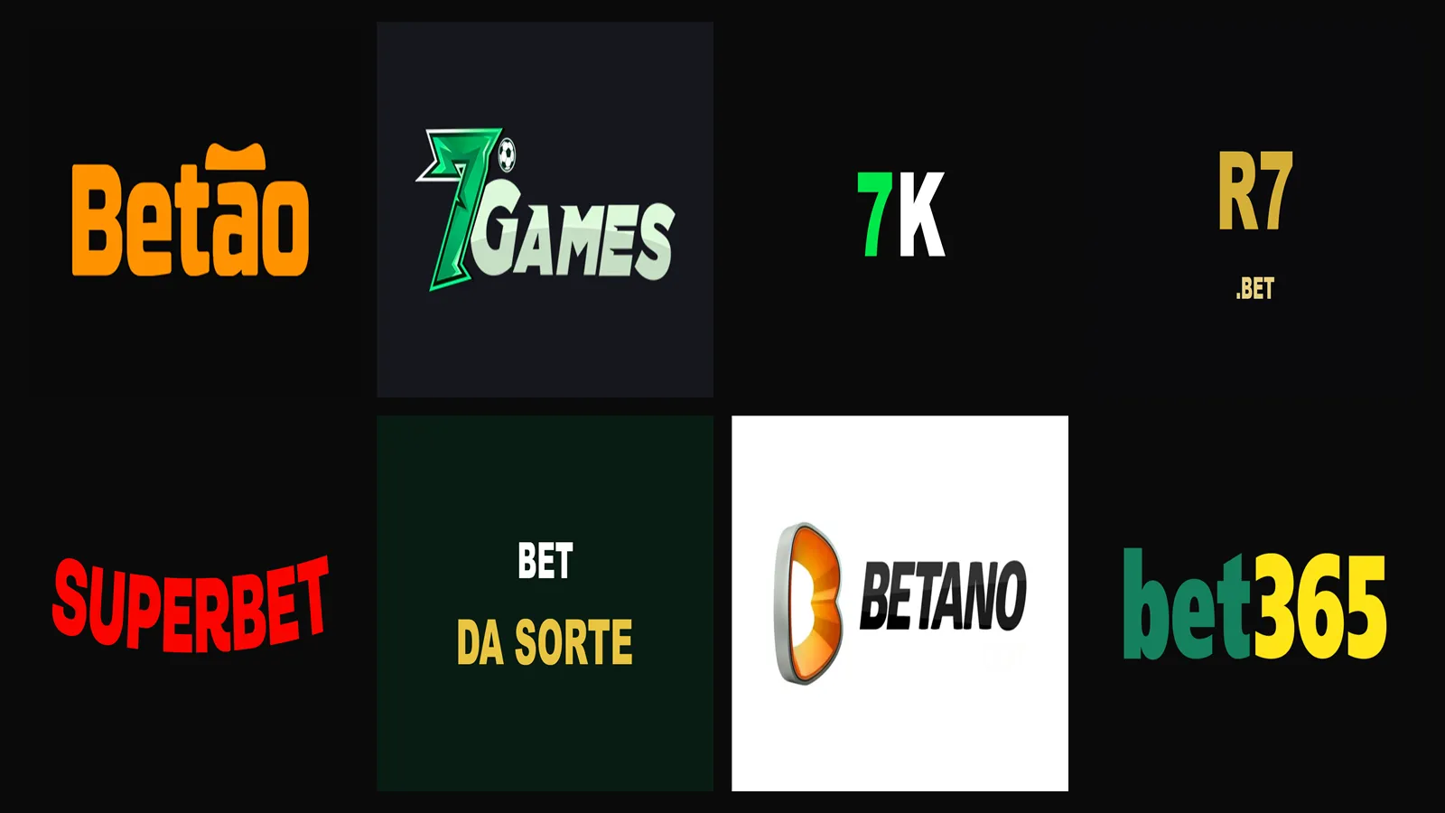 Montagem das marcas brasileiras