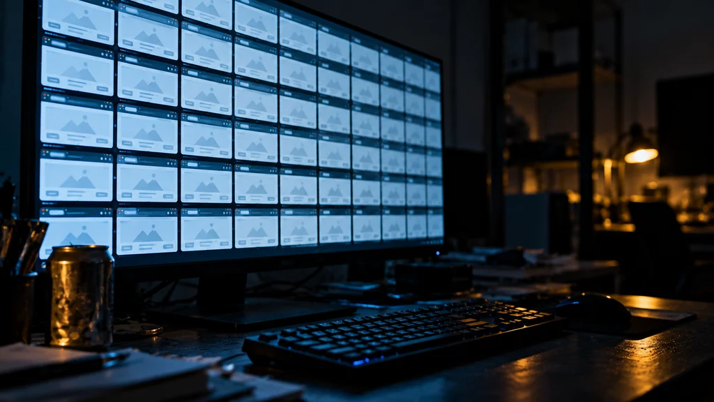 Tela de computador com dezenas de endereços de sites de apostas abertos